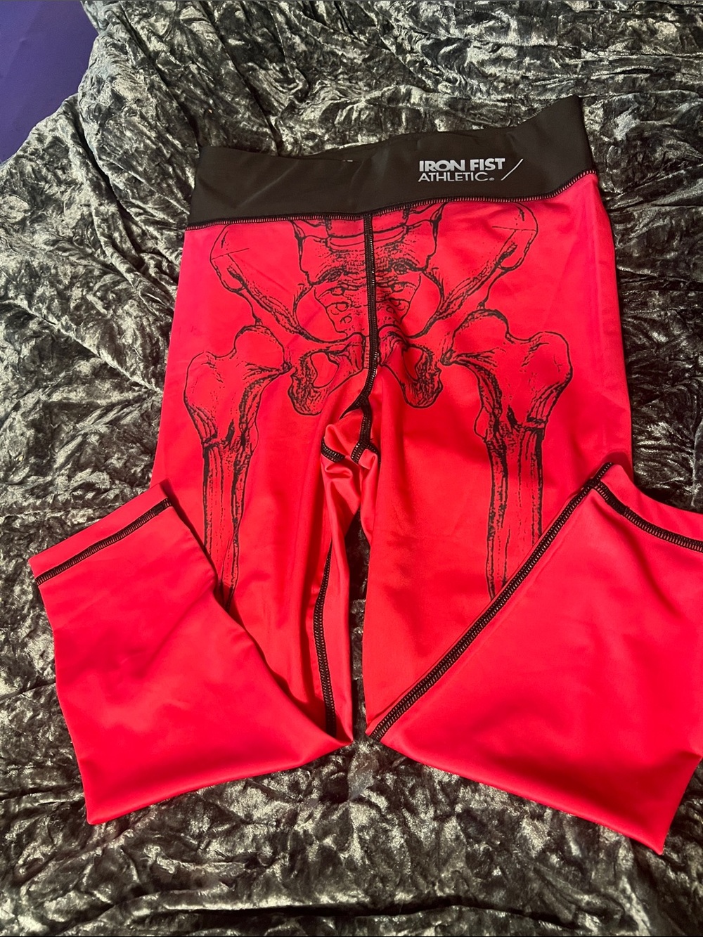 NWT Iron Fist Athletic Skeleton Capris - Size S